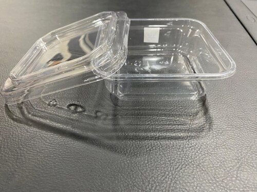 Transparent Pet Square Container 8oz