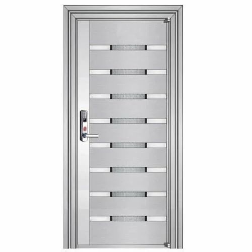 Silver Color Stainless Steel Door For Home