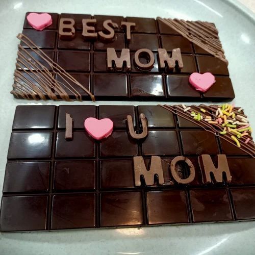 Brown Color Rectangular Shape Customized Chocolate Bars