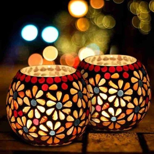 Round Decorative Candle Holders