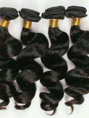 Skin Friendly Ladies Weft Human Hair