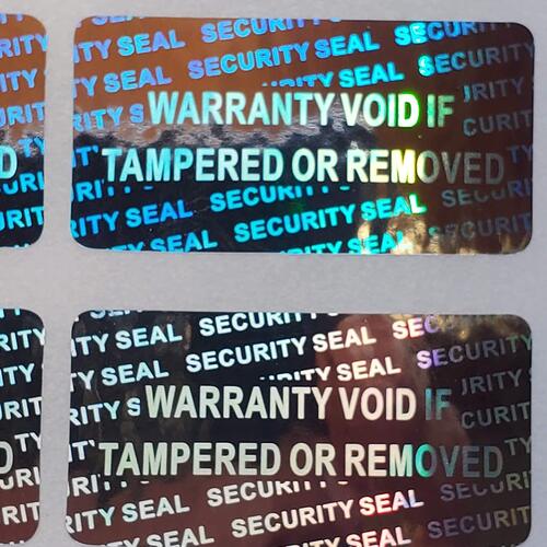 Multi Color Warranty Labels Or Sticker For Industrial