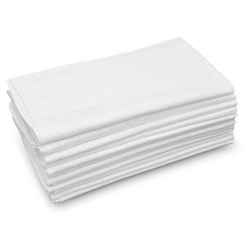 Cotton Soft Texture White Handkerchief