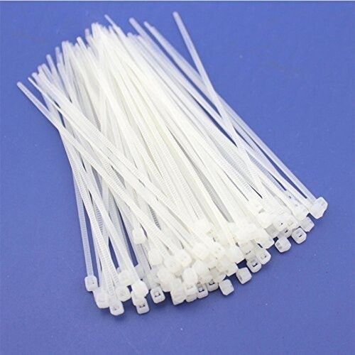 White Color Glossy Surface Finishing Nylon Cable Tie