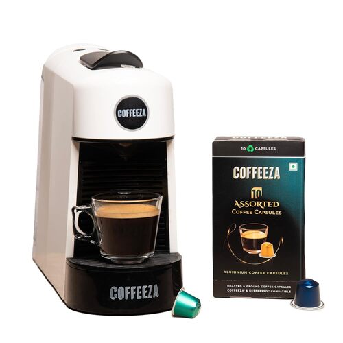 Compact Design Coffeeza Finero Next Capsule Coffee Machine White