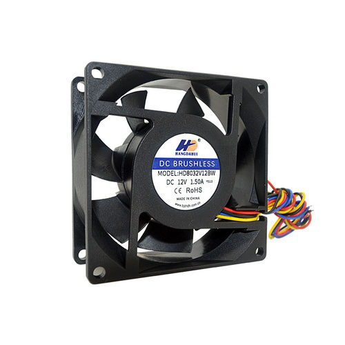 Hangdahui Dc Cooling Fan 80x80x32mm Slient Dc Fan Ball Bearing