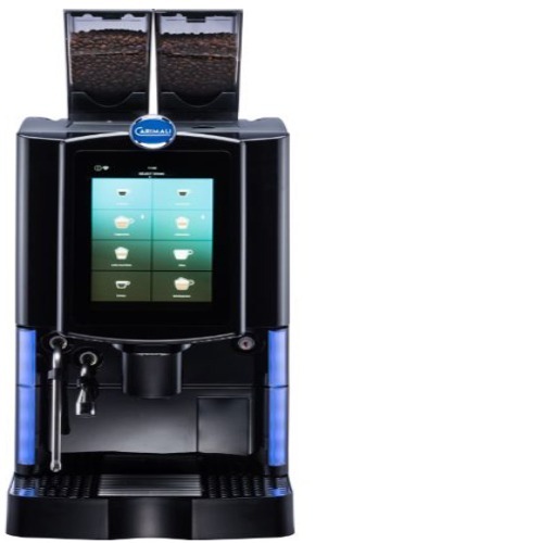 Optima Ultra Coffee Maker - Stainless Steel, Compact Size, Matte Black | Fully Automatic Brewing, Integrated Grinder, User-Friendly Touch Screen, Customizable Beverage Options, Effortless Milk Frothing