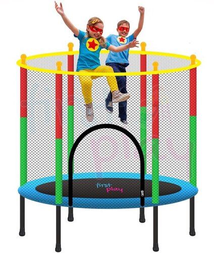 Round Mild Steel Kids Jumping Trampoline