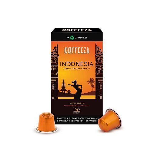 Coffeeza Single Origin Indonesia 100% Arabica Aluminium Coffee Capsules