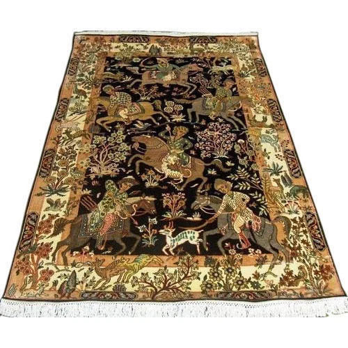 Easy To Fold And Rectangular Shape Kashmiri Carpets