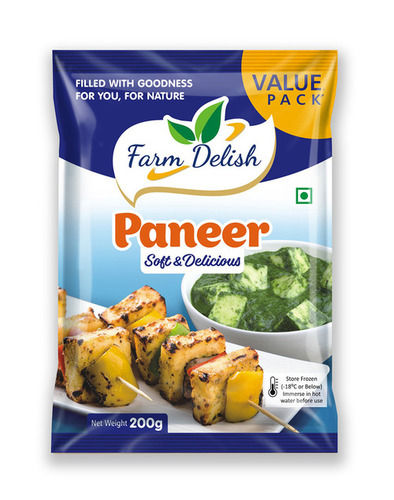 Soft and Delicious Premium Frozen Paneer 200 Gm