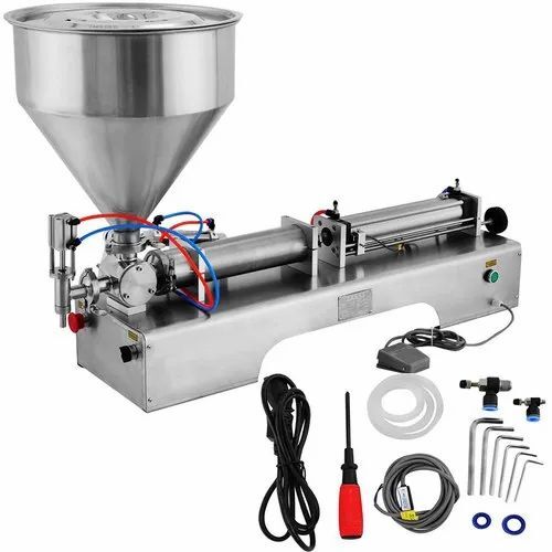 Single Head Paste Filling Machine - Stainless Steel, 100 ml - 1000 ml Filling Volume, 10 - 15 Dozes/Min Capacity | High Performance, Low Noise, High Efficiency, Stable Performance