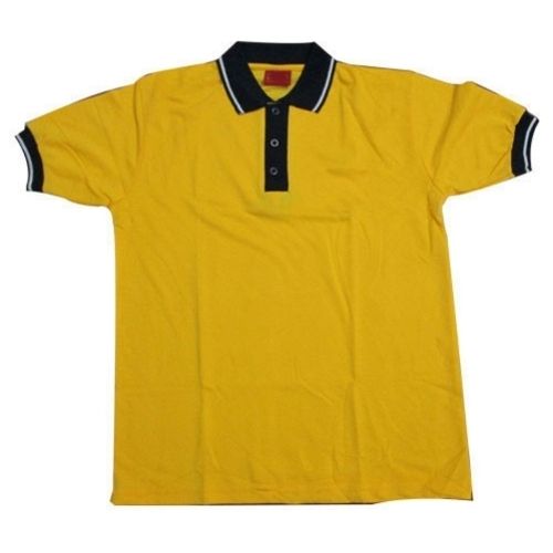 Yellow Color School Uniform T Shirt