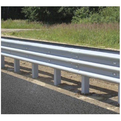 Silver Mild Steel Material Guard Rail For Road Safety