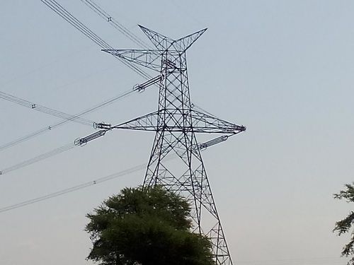 high voltage transmission tower 