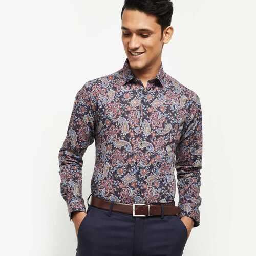 Washable Comfortable Full Sleeves Mens Fashionable Printed Shirts