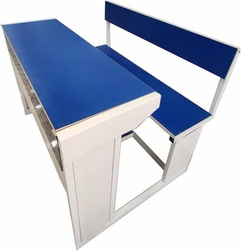 Free Stand Indian Style Wooden School Classroom Bench with Corrosion Resistant Metal Frame 