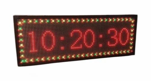 Wall Mounted Led Time Display Board For Promotion