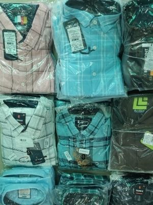 Mens Full Sleeves Cotton Check Shirts