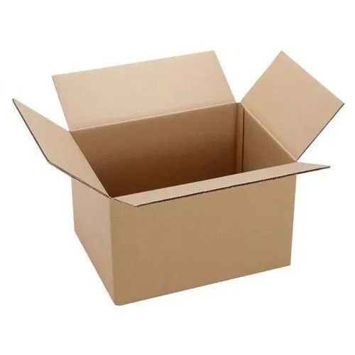 100 Percent Recyclable Eco-Friendly Rectangular Plain Corrugated Carton Box for Packaging