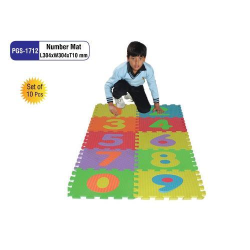 304x304x10MM Multicolor Number Mat