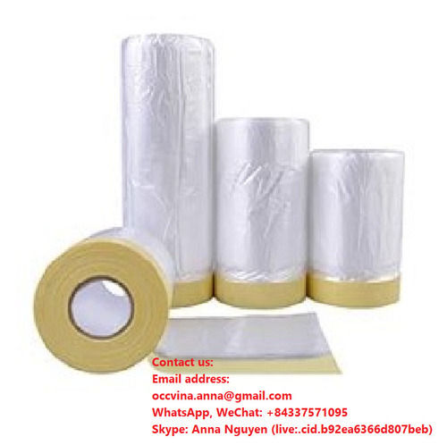 Pre-taped masking film