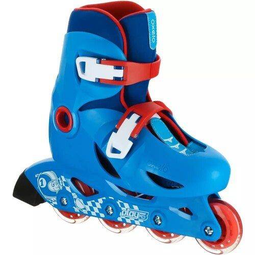 Blue And Red Kids Inline Skates