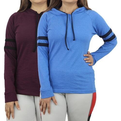 Ladies Hooded Winter T Shirts