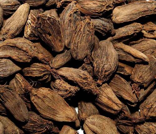 A Grade Common Cultivation Indian Origin 100 Percent Purity Dried Whole Brown Cardamom