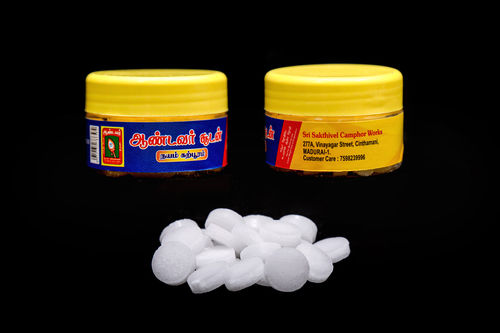 25 Grams  Camphor tablets Jar