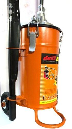 Color Coated Corrosion Resistant Metal Body Medium Pressure Bucket Grease Pump with 2 Wheel