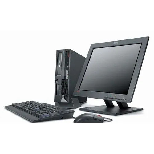 High Efficiency Electrical IBM Desktop Computer With Wired Keyboard And Optical Mouse