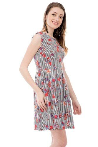 Ladies Western Dress - Regular Fit Long and Short Printed Design | Anti-Wrinkle, Quick Dry, Breathable, Machine Washable