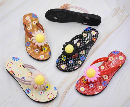 pvc sunflower slippers