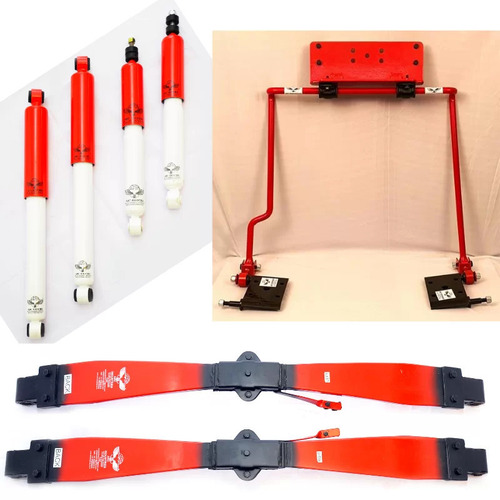 Thar Crde Arc Suspension Kit Composite Leaf Spring , Shock Absorbers