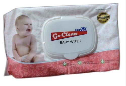 White Easy Fit Cotton Baby Wet Wipes