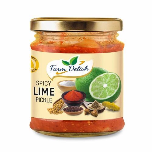 Probiotic Spicy Lime Pickle, Packaging Size 350 gms