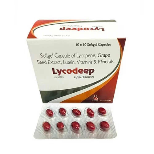 Softgel Capsule Of Lycopene Grape Seed Extract Lutein Vitamins And Minerals