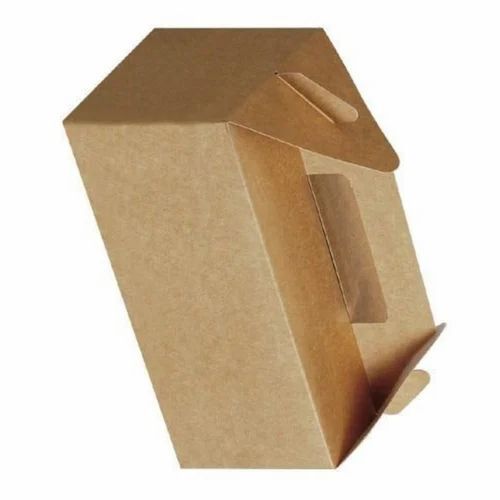 Brown Plain Single Wall 3 Ply Paper Box For Packaging 