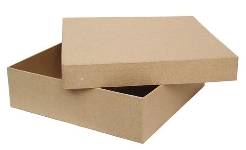 Brown Color Rectangular Shape Plain Paper Box