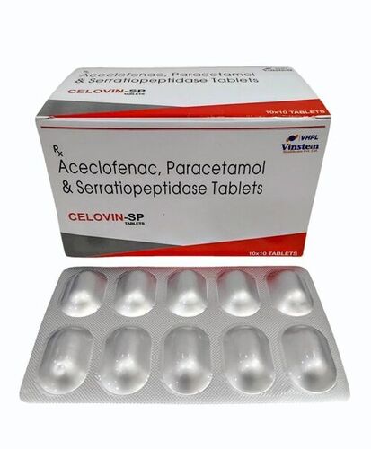 Aceclofenac Paracetamol And Serratiopeptidase Tablets