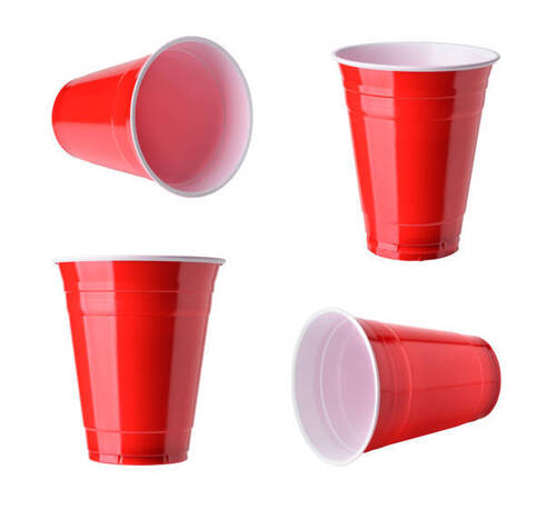 Red Color Fine Finishing Acrylic Cup