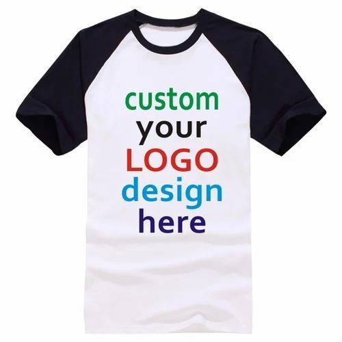 Multi Color Round Neck Short Sleeves Custom T Shirts