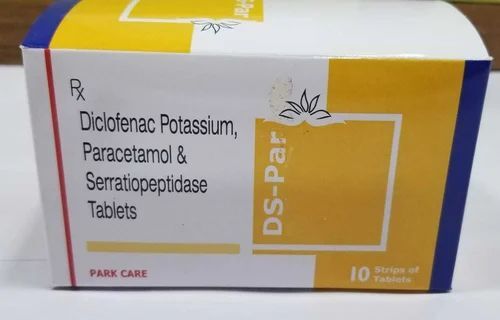 Diclofenac Potassium And Paracetamol And Serratiopeptidase Tablets