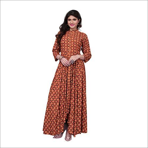 Comfortable And Washable Ladies Long Fancy Designer Kurti