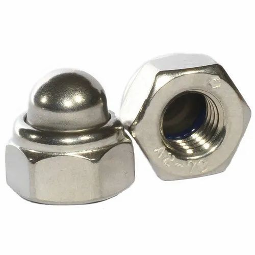 Ms Domed Cap Nut - Premium Polished Hexagonal Stainless Steel, Optimum Quality Design