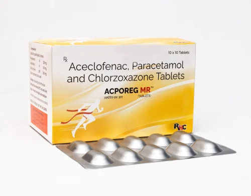 Aceclofenac, Paracetamol And Chlorzoxazone Tablets