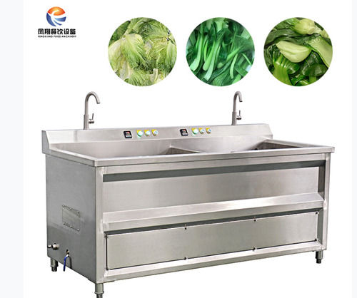 Double cylinder fruit and vegetable cleaning machine