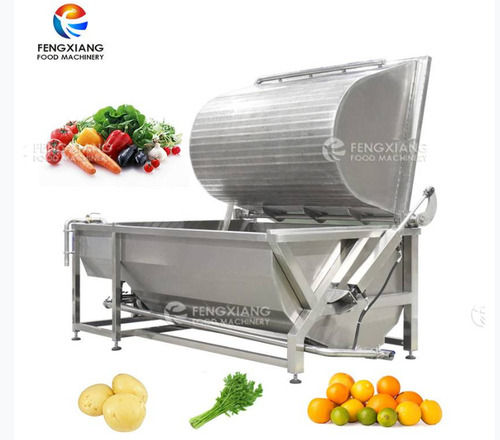 Flip over fruit and vegetable cleaning machine