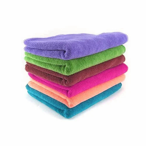 Multi Color Plain Pattern Microfiber Cleaning Towel